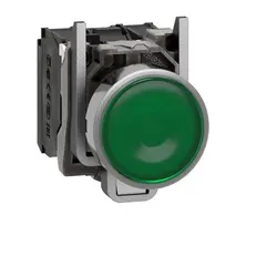 1St. Schneider Electric XB4BW33B5 Leuchtdrucktaster, grün, flach, 1S+1Ö, tastend...