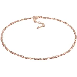 Elli Figarokette Sommer Strand Zeitlos Basic 925 Silber Fußketten   Damen 