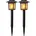StarTrading Solarleuchte Kunststoff 7 5x23 cm 2er Set schwarz
