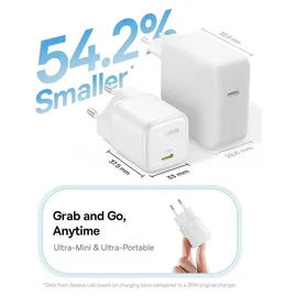 Baseus PicoGo GaN Ladegerät 45W EU Weiß
