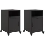 vidaXL Nachtschrank 36 x 39 x 59 cm Schwarz