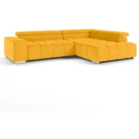 COTTA Ecksofa Orion Stoff Gelb Mustard