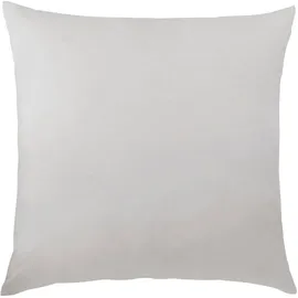 Traumschlaf Kissenbezug Uni Biber 80 x 80 cm Silber