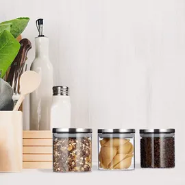 Relaxdays Vorratsglas 380 ml 3 St.