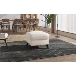 Polsterhocker SIT & MORE "Astoria", beige (creme), B:63cm H:48cm T:74cm, 100% Polyester, Hocker, Passend zur "Astoria"-Serie