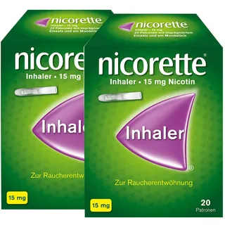 nicorette Inhaler 15 mg Doppelpack 2x20 St Inhalat