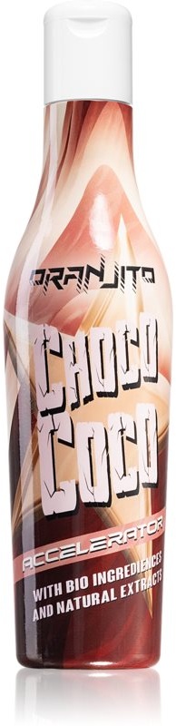 Oranjito Choco Coco Sonnenschutzmilch für die Sonnenbank mit Bio-Inhaltsstoffen und Bräunungsbeschleuniger 200 ml