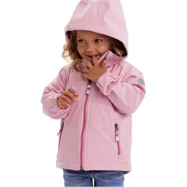 KILLTEC Kinder Softshelljacke Softshell Jacke mit Kapuze Mini Softshelljacke wasserabweisend 00435-hellrosa 98/104