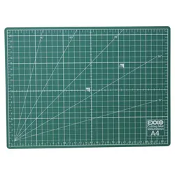 Schneidematte Schneideunterlage, A4, selbstheilend, 5 Schichten, Raster auf Vorder- und Rückseite, beidseitig benutzbar, grün, 1 Stück