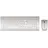 Wireless Tastatur DE Set weiß/silber