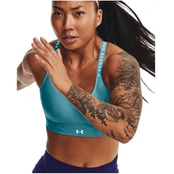 UNDER ARMOUR Infinity Mid Covered Sport-BH Damen 433 - glacier blue/white XS