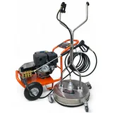 Benzin Hochdruckreiniger 15PS mit Flächenreiniger | 420cm3 Hochdruckreiniger 250 bar | 10 m Hochdruckschlauch Dachreiniger Industriereiniger Steinreiniger