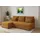 ax living Ecksofa Klein mit Schlaffunktion Dolceo Gelb Steppung 206 cm