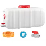 ZHJLF Wasserspeichertank Wassertank Kunststoff Wasserkanister Mit Hahn Wasserbehälter Für Zuhause Wohnmobil Notfall Wandern Grillen Reisen(Size:30L/8gallon)