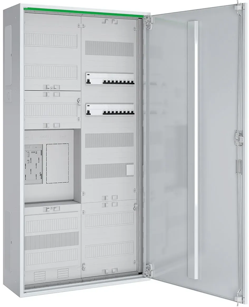 ABN ABNRS207E0611 Zählerschrank eHZ, 1Z, 1R, 1V, 1APZ, HLAK/SE, BP, Verteiler, 16 Automaten, 2FI, 1TKl, KS, weiß