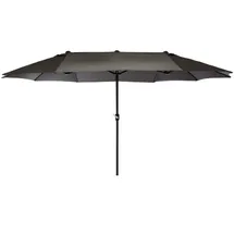 VCM Sonnenschirm Maße ca. 4,50x2,65x2,40 m Doppelsonnenschirm XXL Schirm mit Kurbel Polyester 180g/m2