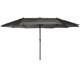 VCM Sonnenschirm Maße ca. 4,50x2,65x2,40 m Doppelsonnenschirm XXL Schirm mit Kurbel Polyester 180g/m2