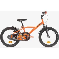 Kinderfahrrad 16 Zoll 500 Robot orange/schwarz EINHEITSGRÖSSE