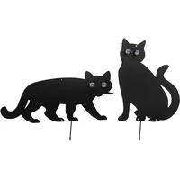 Wenko Vogelschreck Katzen 37 x 24 cm Schwarz/Mehrfarbig
