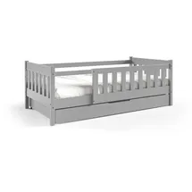 masseno Kinderbett ELSA 80 x 190 cm Kiefer massiv grau