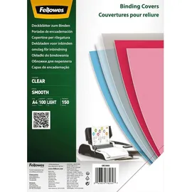 Fellowes Deckfolien für Bindemappen DIN A4 0.15 mm transparent