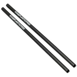 #IAMPLASTICFREE 6.000 Stück Nachhaltige Trinkhalme 2.0 7x210 mm schwarz – Strohhalme, hitzeresistent, wiederverwendbar, biologisch abbaubar