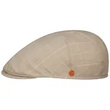 Mayser Sidney Flatcap Schirmmütze kariert Made in EU Herren Frühling Sommer beige 59 cm - 59