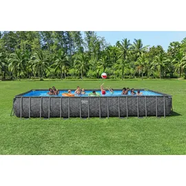BESTWAY APX365TM Winterfestes Frame Pool Komplett Set 956 x 488 x 132 cm inkl. Sandfilteranlage und Poolleiter