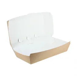 200 Stk. Kraftkarton-Box für Burger-Menü Ref EG0049K