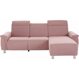 sit&more Ecksofa »Township L-Form«, wahlweise mit elektrischer Wallfree-Funktion rosa