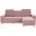 sit&more Ecksofa »Township L-Form«, wahlweise mit elektrischer Wallfree-Funktion rosa