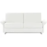 Sofa.de Schlafcouch Leder 2-Sitzer Weiß