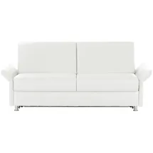 Sofa.de Schlafcouch Leder 2-Sitzer Weiß