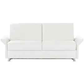 Sofa.de Schlafcouch Leder 2-Sitzer Weiß