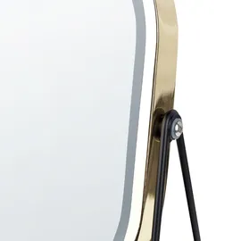 Beliani Kosmetikspiegel Led Dordogne Gold