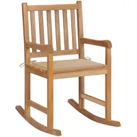 vidaXL Schaukelstuhl 59 x 59 x 108 cm beige