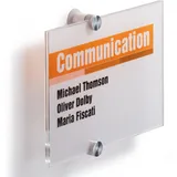 Durable Türschild Crystal Sign 21 x 14,8 cm Transparent