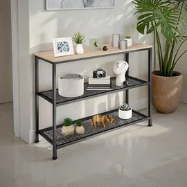 Tectake Bristol Konsolentisch 100 x 30 x 81 cm braun