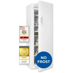 Exquisit Gefrierschrank, Tiefkühlschrank, 194 L, 4-Sterne-Gefrieren, Schnellgefrieren, Alarm-Funktion, Gefrierschrank NoFrost, GS4271-NF-H-010E weiss