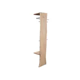 Massivmoebel24 Garderobe Akazie 36 x 40 x 200 cm beige / beige lackiert