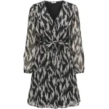 Only Druckkleid Sommerkleid Schwarz M