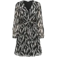 Only Druckkleid Sommerkleid Schwarz M