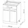 Vicco Badschrank Fame-Line 60 x 82 cm,