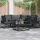 vidaXL Garten-Sofa-Set 4-tlg. schwarz Aluminium
