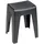 Wenko Badhocker Kumba Duschhocker schwarz, belastbar bis 120 kg, 38 x 47 x 32 cm