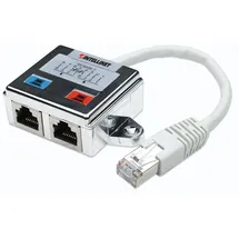 Intellinet Network Solutions RJ45 Netzwerk Adapter CAT 5 [1x RJ45-Stecker - 2x RJ45-Buchse] Silber/Weiß