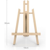 Intirilife Tischstaffelei aus Buchenholz 18 x 30 cm - Klappbarer Bildhalter Foto-Ständer Dreibeinige Sitzstaffelei