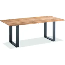 Niehoff Noah Gartentisch 200 x 95 x 76 cm Braun/Grau