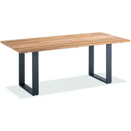 Niehoff Noah Gartentisch 200 x 95 x 76 cm Braun/Grau