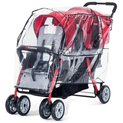 Kombi-Kinderwagen Regenabdeckung für Krippenwagen 3-Sitzer, Für Foundations Krippenwagen „3-Sitzer“